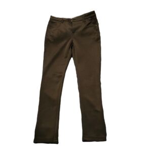 One 5 One Black Straight-Leg Work Pants, Business Casual,